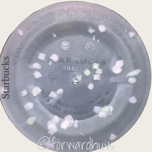 Starbucks Clear Confetti Cold Beverage 24 Ounce Tumbler with Rainbow Straw - Picture 7 of 8